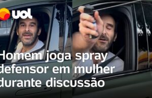 Motorista xinga e joga spray em mulher: “Vagabundas não respeitam trânsito”