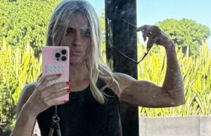 Carolina Dieckmann exibe muque definido ao posar de top: ‘Construindo músculos’