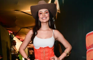 Eslovênia Marques celebra véspera de São João com visual inspirador: ‘Fogueira’