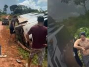 Piloto Joaninha e equipe sofrem acidente em rodovia do Pará a caminho de evento