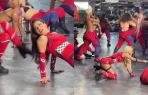 Lexa leva chute da irmã na cabeça durante gravação: “Peruca voou”