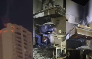 Incêndio consome cozinha de apartamento e assusta vizinhos no Jardim Petrópolis