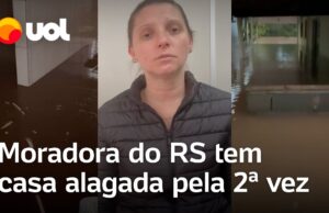 Moradora do RS tem casa alagada pela 2ª vez desde maio de 2024; veja