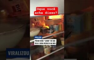 Detento exibe ‘luxo’ em cela e vídeo viraliza nas redes sociais; veja