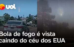 Meteoro bola de fogo é visto caindo do céu por moradores dos EUA; veja