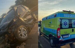 Acidente entre 3 veículos bloqueia rodovia em Nova Mutum