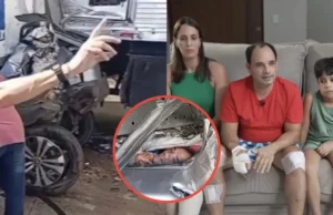 Família fica presa em carro esmagado e todos sobrevivem após acidente na BR-101: ‘Milagre’