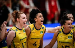 Brasil supera França por 3 sets a 2 na Liga das Nações de Vôlei