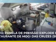 Veja Video – Panela de pressão explode e atinge rosto de cozinheira em SP; veja