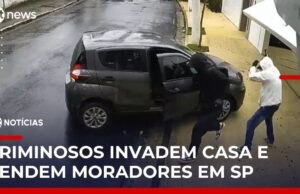 Veja Video – Criminosos invadem casa em SP, rendem moradores e roubam dólares