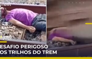 Desafio com trem passando por cima de homem vira caso de polícia; veja
