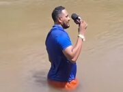 Veja Video – Durante Live, repórter pisa em corpo de jovem que se afogou e estava desaparecida no MA