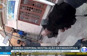 Veja Video – PM é baleado durante perseguição em Paraisópolis em SP; vídeo mostra momento