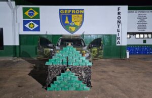 Apreensão de mais de 101 kg de cocaína gera prejuízo de R$ 1,8 milhão as facções