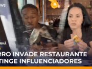 Veja Vídeo – Carro desgovernado invade restaurante e atinge casal de influenciadores;