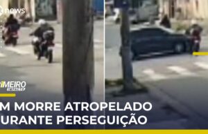 Veja Vídeo – PM em moto morre atropelado durante perseguição a criminosos em SP; veja