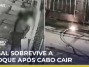 Veja Vídeo – Choque: Casal sobrevive após ser atingido por fio de alta tensão em Recife