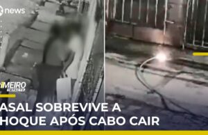 Veja Vídeo – Choque: Casal sobrevive após ser atingido por fio de alta tensão em Recife