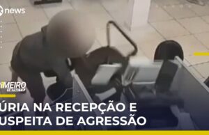 Veja Vídeo – Ataque de fúria: Homem é preso após destruir recepção de pronto-socorro em SP