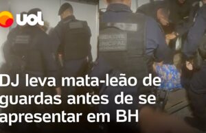 DJ leva mata-leão de guardas municipais antes de se apresentar em BH; veja