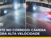 Veja Video – Câmera flagra momento em que BMW cai em córrego de SP; motorista morreu