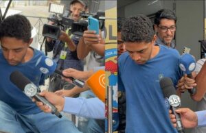 Vídeo – Acusado de matar a ex com 5 tiros pede perdão aos filhos e fica preso