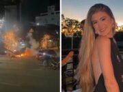 Veja Vídeo – Jovem estagiária da TV Record sai de carro após acidente e morre eletrocutada; veja