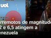 Veja Vídeo – Terremotos atingem a Venezuela com magnitude de 6,5; vídeos mostra correria e caos