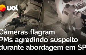 Veja Vídeo – Policiais militares são flagrados agredindo suspeito durante abordagem em SP