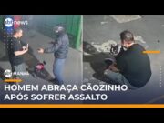 Veja Vídeo – Homem protege cachorrinho ao ser assaltado por criminosos em SP;