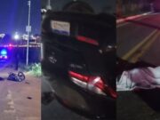 Homem morre e duas pessoas ficam feridas em grave acidente entre duas motos e carro