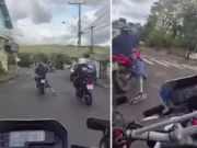 Veja Vídeo – Prótese de perna se solta durante perseguição de motocicleta e homem é preso; veja