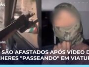 Veja Vídeo – PMs são afastados após de vídeo de “passeio” com mulheres dentro de viatura em SC
