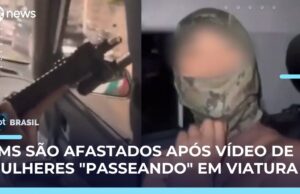 Veja Vídeo – PMs são afastados após de vídeo de “passeio” com mulheres dentro de viatura em SC