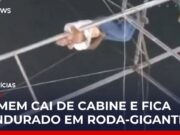 Veja Vídeo – Jovem cai de roda-gigante e fica pendurando em estrutura no Acre; veja