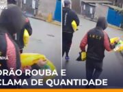 Veja Vídeo – Flagra: Homem rouba mercadorias e ainda reclama de pouca quantidade; veja