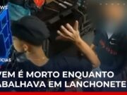 Veja Vídeo – Jovem é executado a tiros dentro de lanchonete no Rio de Janeiro; veja