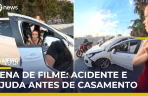 Veja Vídeo – Mulher sofre acidente a caminho do casamento da mãe e recebe ajuda de cantor; veja