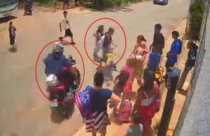Veja Vídeo – Criança é atropelada por moto ao atravessar rua em frente à escola no DF; veja