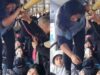 Veja Vídeo – Cobradora escala assentos para cobrar passagens em ônibus lotado e viraliza; veja