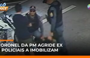 Veja Vídeo – Coronel da PM é flagrado agredindo ex-esposa e policiais imobilizam mulher ; veja
