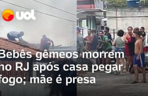 Veja Vídeo – Vizinhos tentam salvar bebês de 1 ano que morreram em incêndio no Rio; mãe é presa