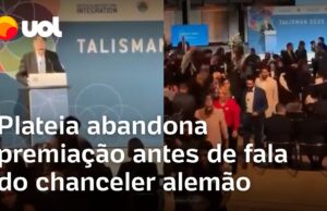 Veja Vídeo – Plateia abandona premiação antes de fala do chanceler da Alemanha, Friedrich Merz; veja