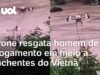 Veja Vídeo – Drone resgata homem de afogamento em meio a uma das piores enchentes do Vietnã; veja
