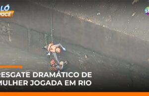 Veja Vídeo – Mulher é empurrada em rio e Bombeiros realizam resgate dramático em SP; veja