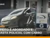 Veja Vídeo – Flagra: Suspeito tenta fugir e arrasta policial com carro em posto de gasolina