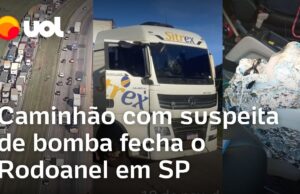 Veja Vídeo – Caminhão com suspeita de bomba fecha o Rodoanel em Itapecerica da Serra (SP); veja