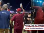 Veja Vídeo – Paciente foge de atendimento e é flagrado tomando soro em festa no Amapá; veja