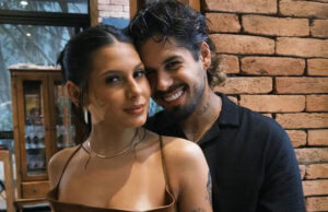 Ana Castela e Zé Felipe vão a casamento de amiga da cantora e posam grudadinhos