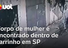 Veja Vídeo – Corpo de mulher é encontrado em carrinho de mercado em SP; vídeo mostra procurado